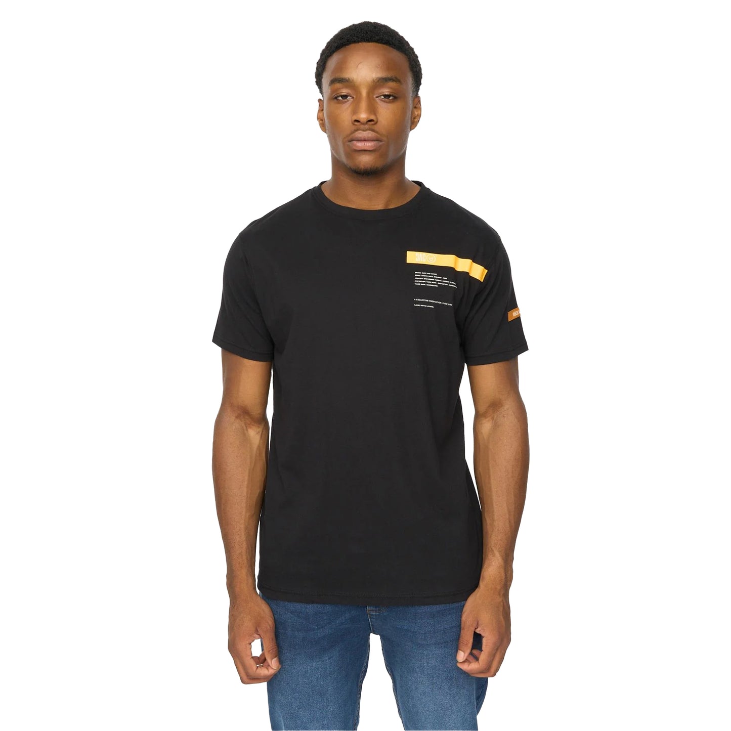 Black - Front - Duck and Cover Mens Ambridge T-Shirt