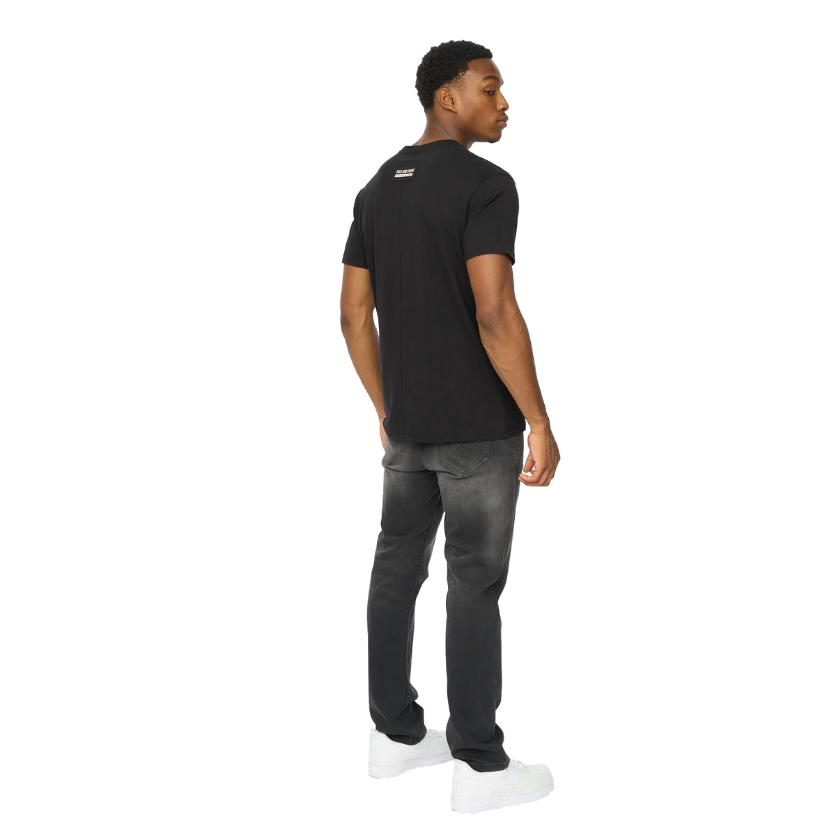 Black - Back - Duck and Cover Mens Skullmatic T-Shirt