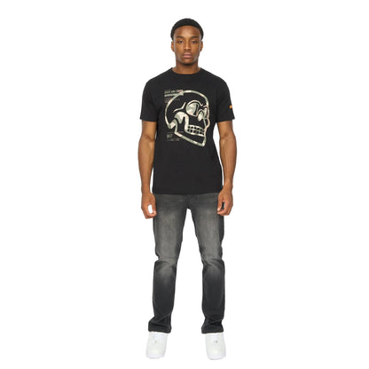 Black - Lifestyle - Duck and Cover Mens Skullmatic T-Shirt
