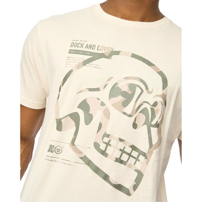 Off White - Back - Duck and Cover Mens Skullmatic T-Shirt