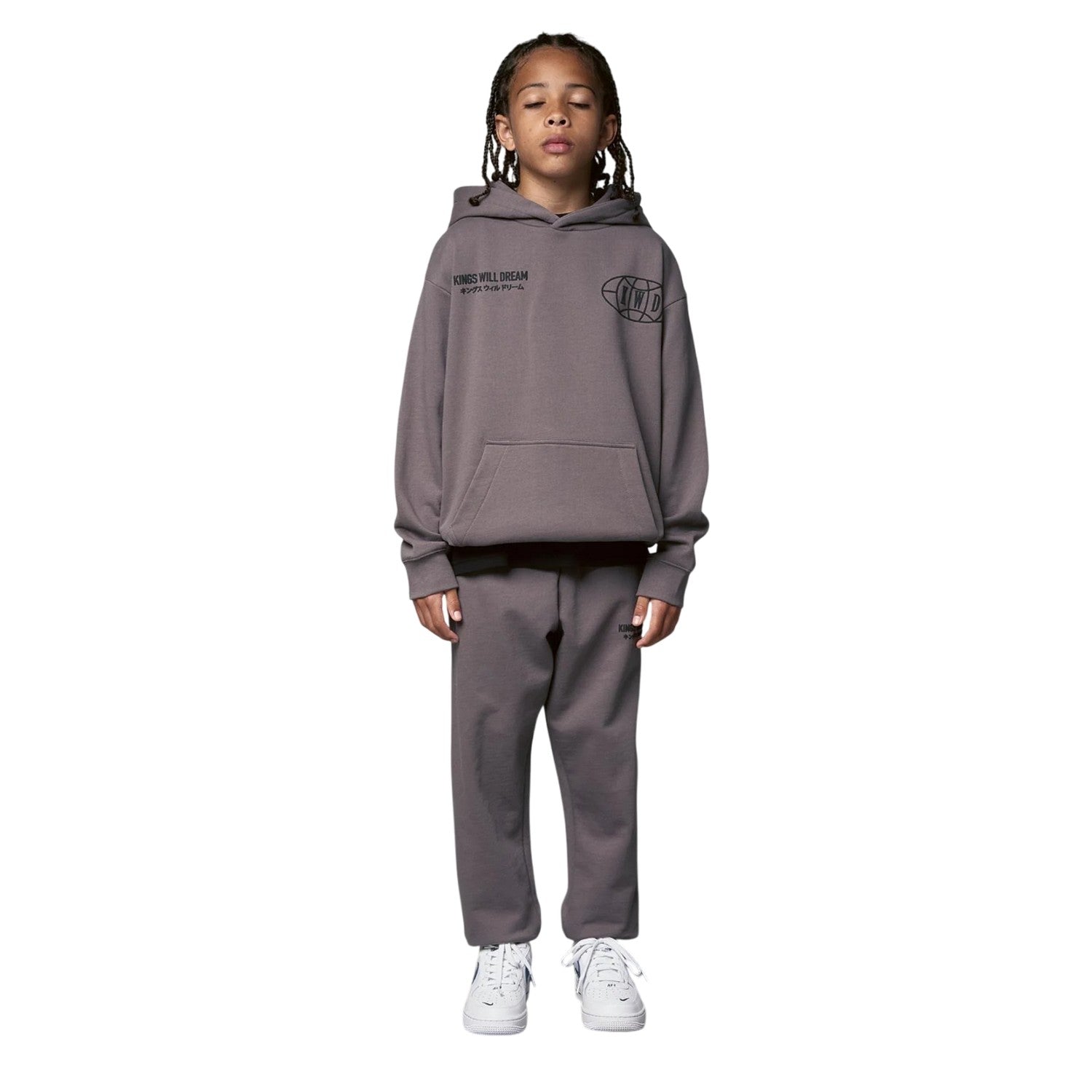 Grey - Lifestyle - Kings Will Dream Boys Studio Jogging Bottoms