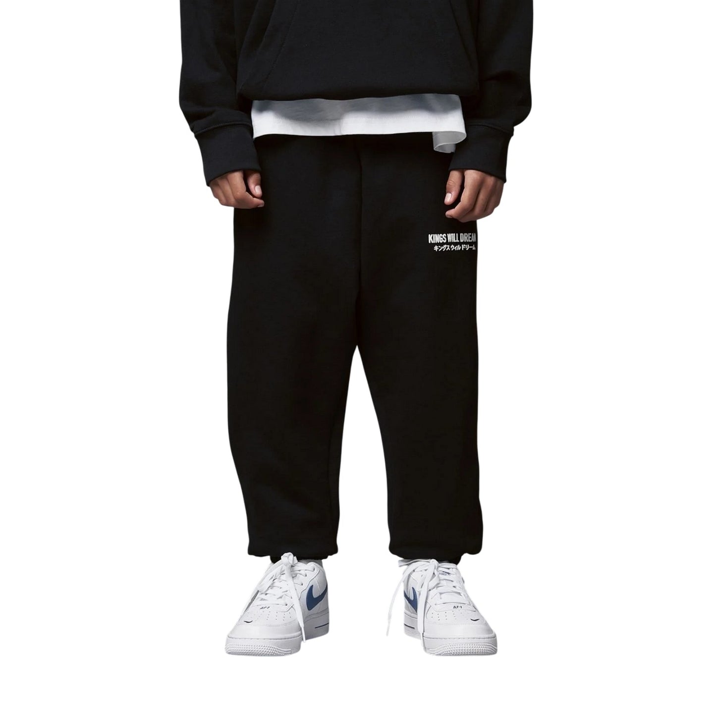 Black - Front - Kings Will Dream Boys Studio Jogging Bottoms