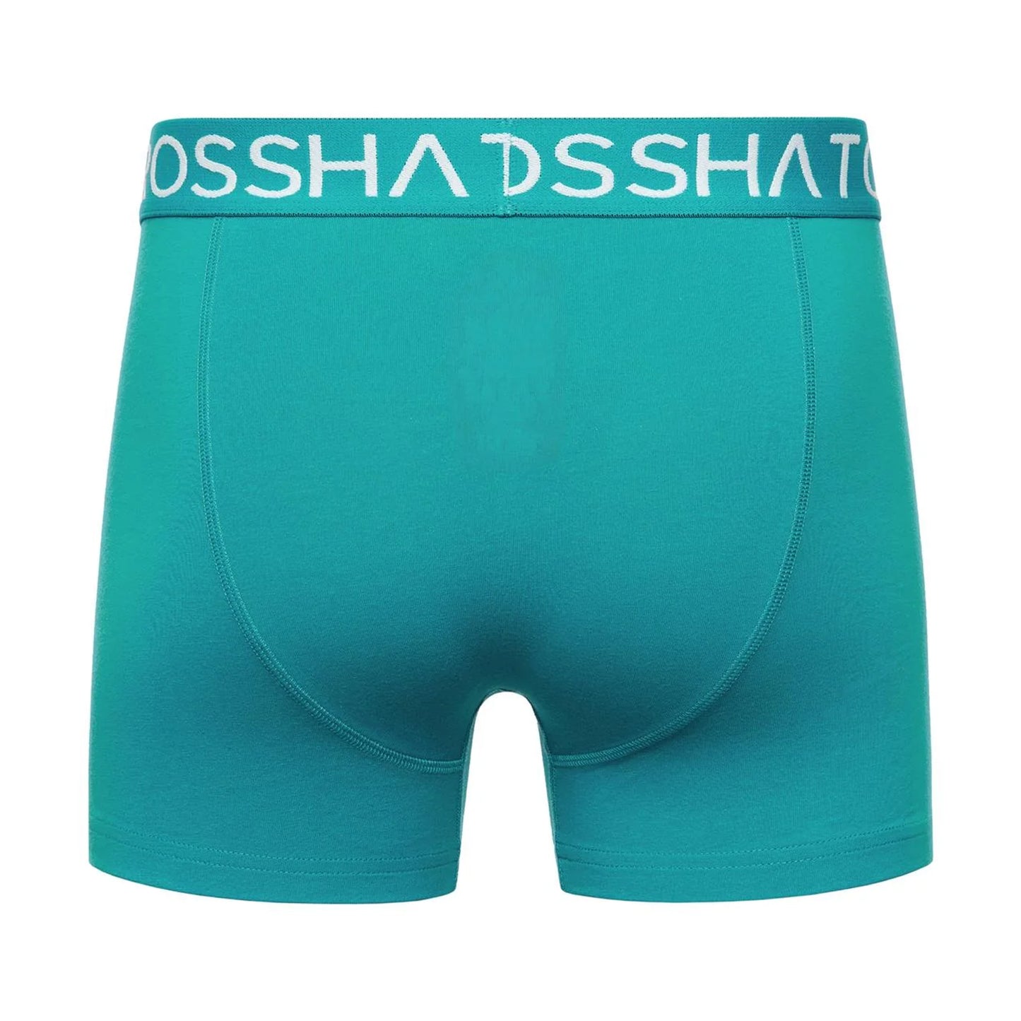 Tropical Green - Back - Crosshatch Mens Hovland Boxer Shorts (Pack of 3)