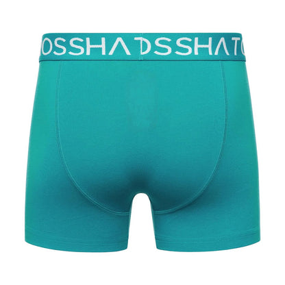 Tropical Green - Back - Crosshatch Mens Hovland Boxer Shorts (Pack of 3)