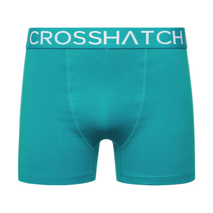 Tropical Green - Pack Shot - Crosshatch Mens Hovland Boxer Shorts (Pack of 3)