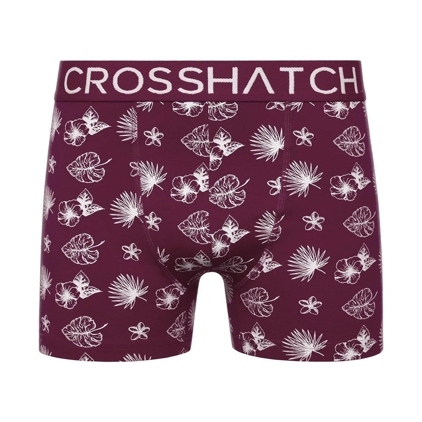 Prune - Pack Shot - Crosshatch Mens Hovland Boxer Shorts (Pack of 3)