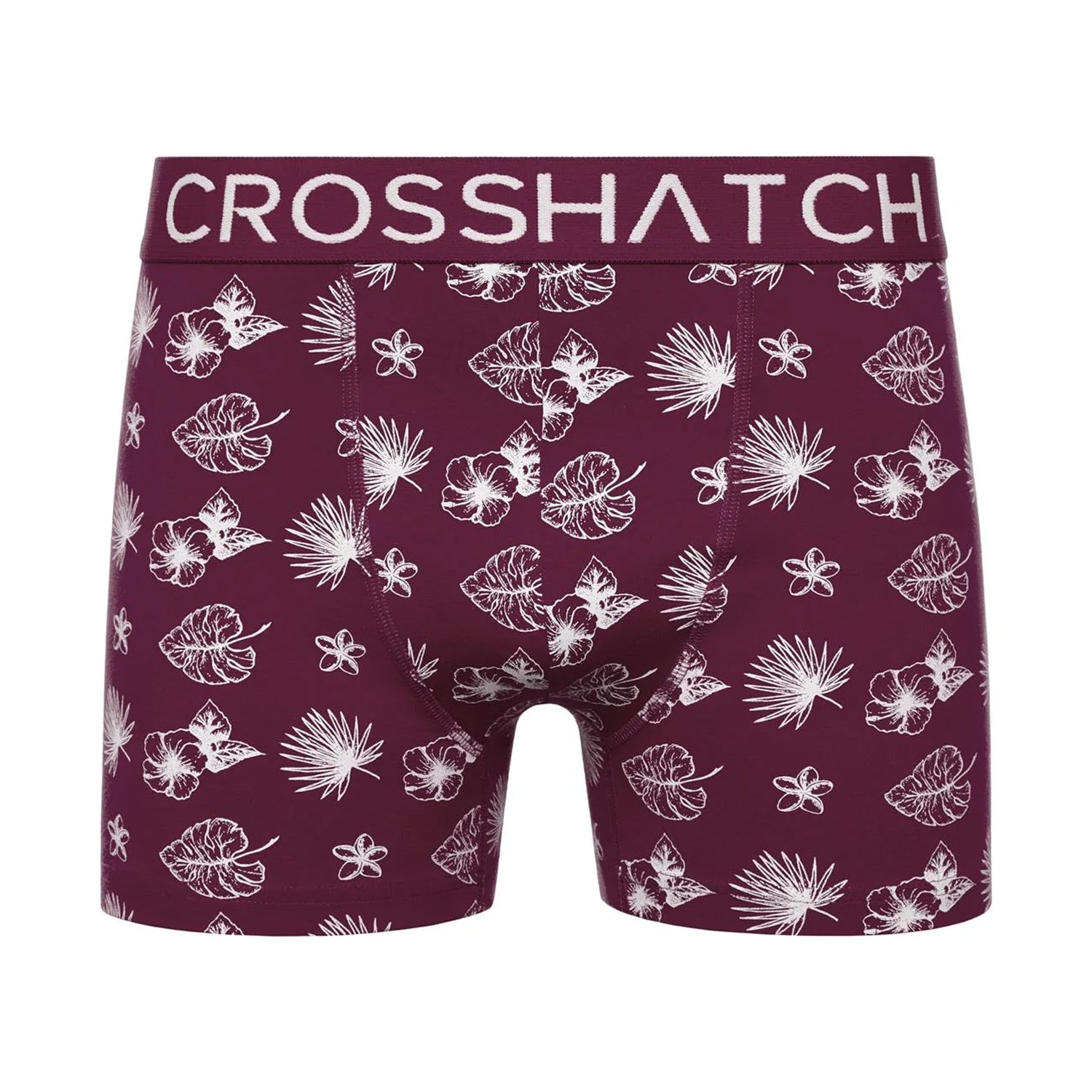 Prune - Pack Shot - Crosshatch Mens Hovland Boxer Shorts (Pack of 3)