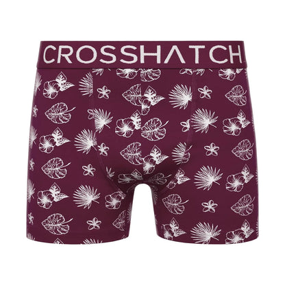 Prune - Pack Shot - Crosshatch Mens Hovland Boxer Shorts (Pack of 3)