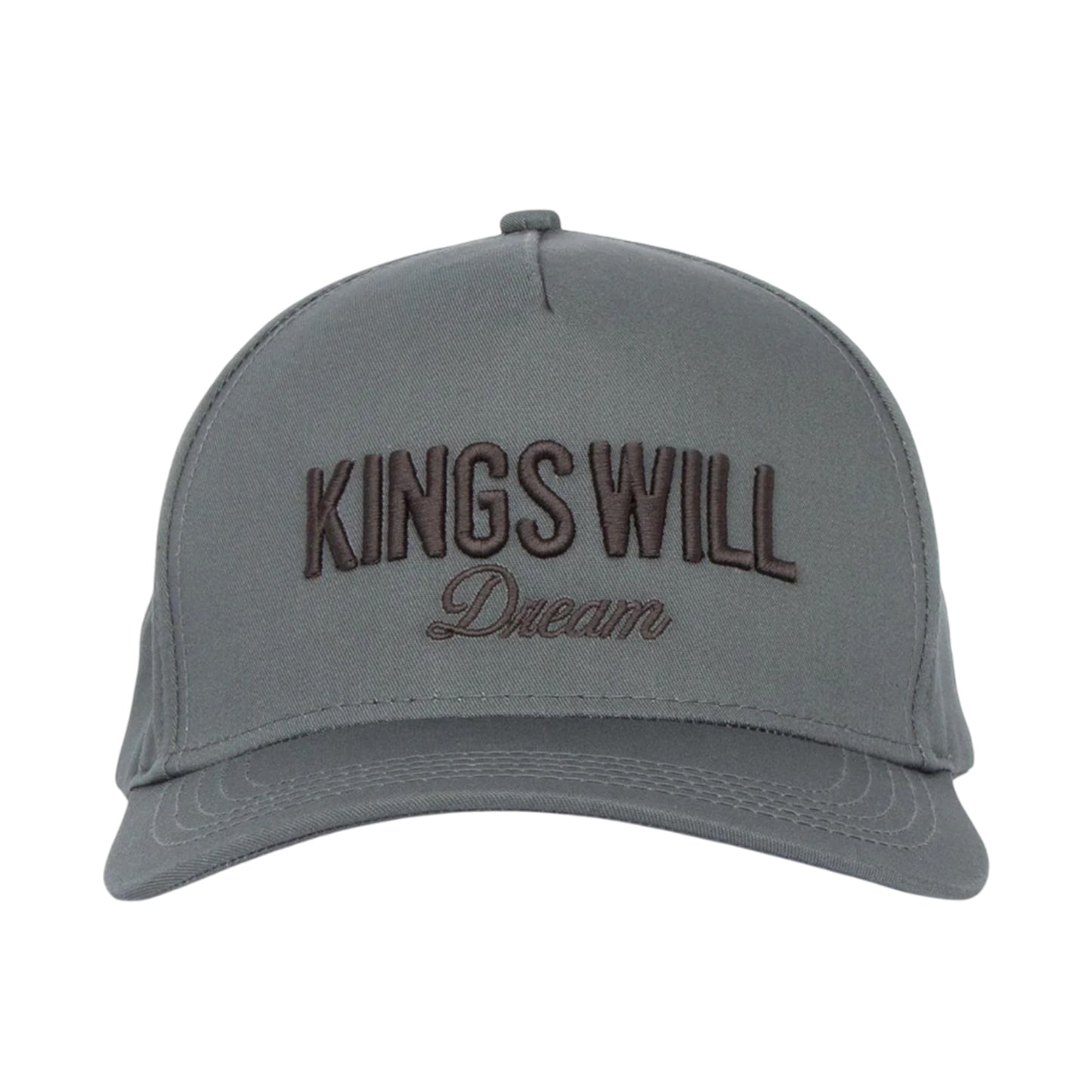 Mid Grey - Front - Kings Will Dream Mens Studio Garment District Baseball Cap