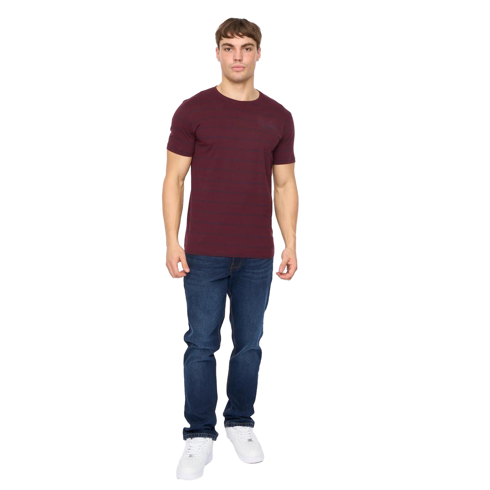 Rum Raisin - Lifestyle - Crosshatch Mens Hemtowns T-Shirt