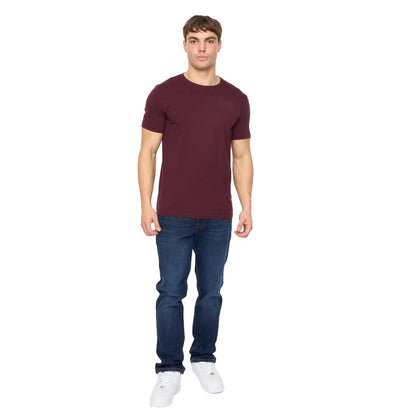 Rum Raisin - Lifestyle - Crosshatch Mens Hemtowns T-Shirt