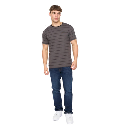 Black - Lifestyle - Crosshatch Mens Hemtowns T-Shirt