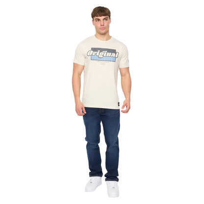 Off White - Lifestyle - Crosshatch Mens Chevin T-Shirt