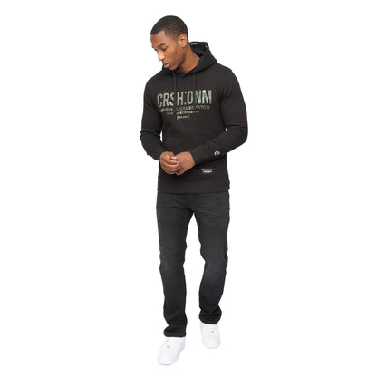 Black - Lifestyle - Crosshatch Mens Campbox Hoodie
