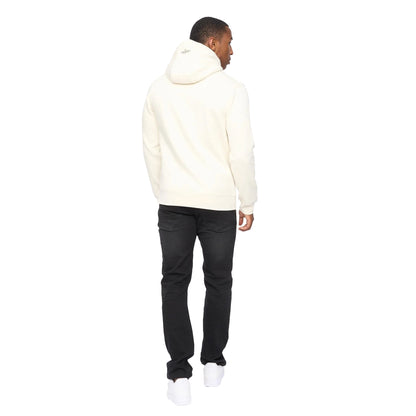 Off White - Back - Crosshatch Mens Campbox Hoodie