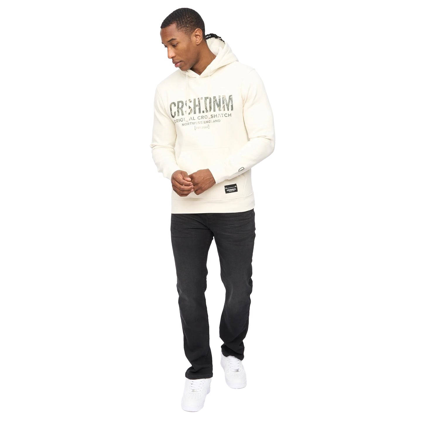 Off White - Lifestyle - Crosshatch Mens Campbox Hoodie