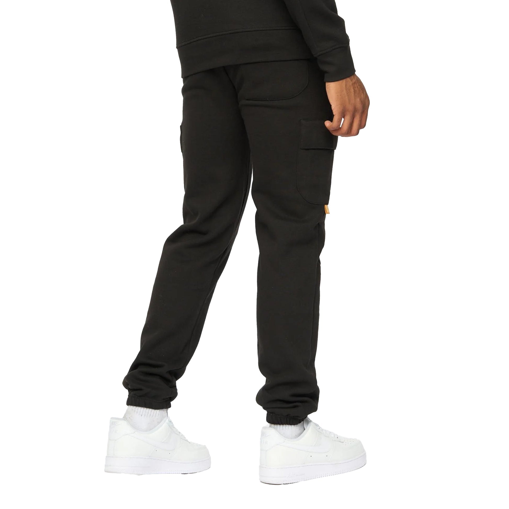 Black - Back - Duck and Cover Mens Adamsberg Jogging Bottoms