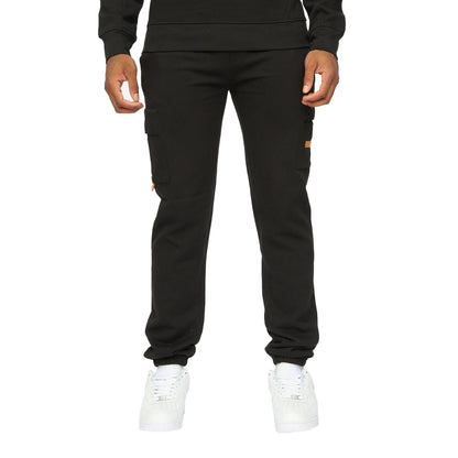 Black - Front - Duck and Cover Mens Adamsberg Jogging Bottoms
