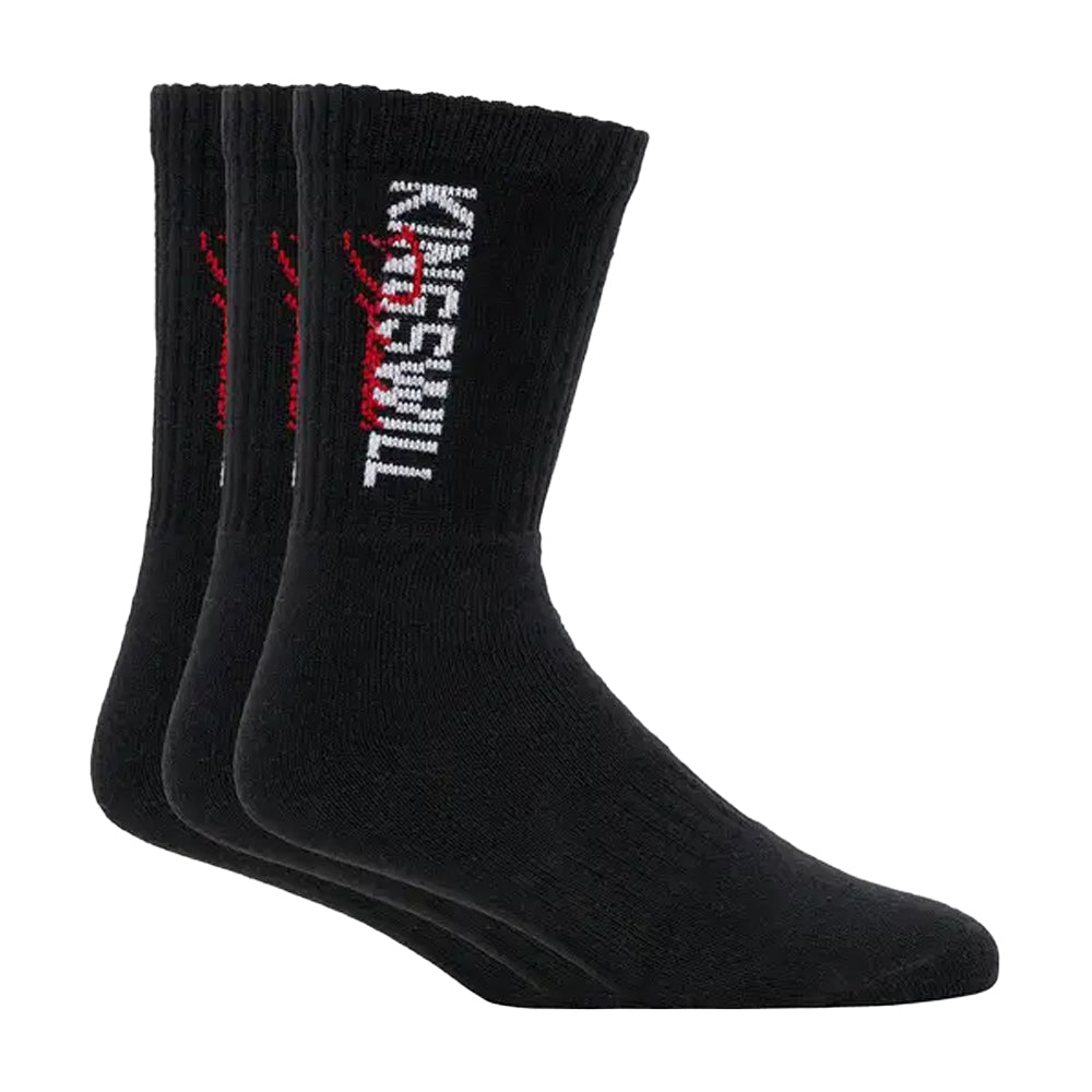 Black - Front - Kings Will Dream Mens Bilkie Sports Socks (Pack of 3)