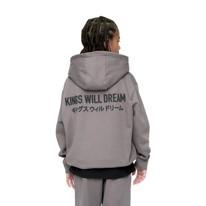 Grey - Back - Kings Will Dream Boys Studio Duo Line Hoodie