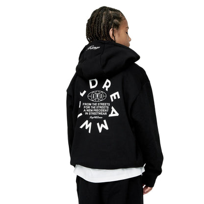 Black - Back - Kings Will Dream Boys Studio Globalise Hoodie