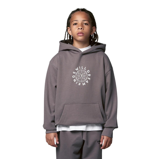 Grey - Front - Kings Will Dream Boys Studio Globalise Hoodie