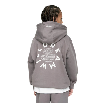 Grey - Back - Kings Will Dream Boys Studio Globalise Hoodie