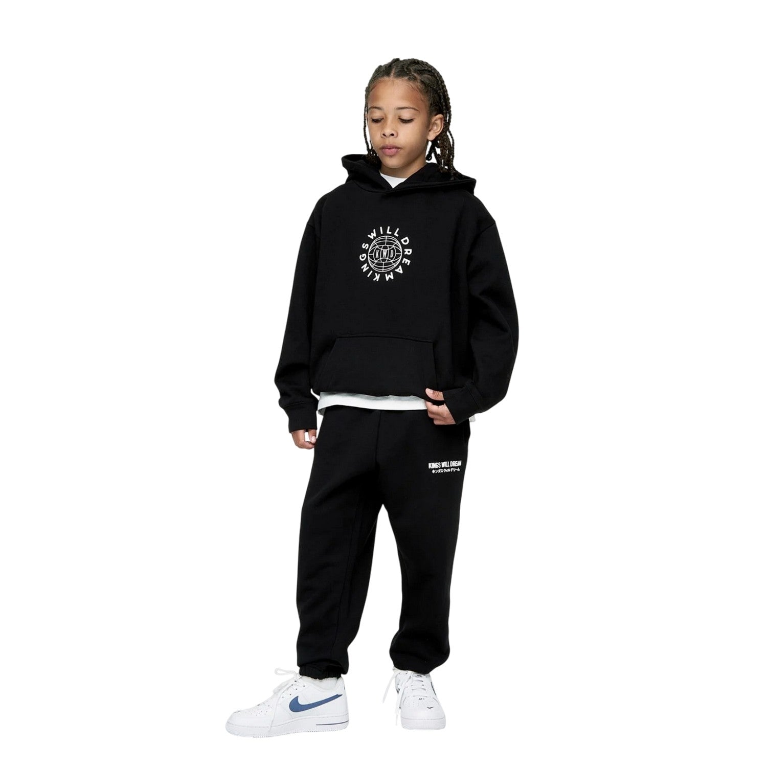 Black - Pack Shot - Kings Will Dream Boys Studio Globalise Hoodie