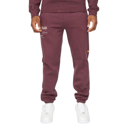 Raisin Purple - Front - Duck and Cover Mens Applewold Jogging Bottoms