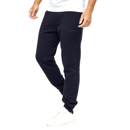 Black-Charcoal-Navy - Back - Crosshatch Mens Mayview Jogging Bottoms (Pack of 3)