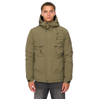 Khaki Green - Front - Duck and Cover Mens Jelforth Jacket