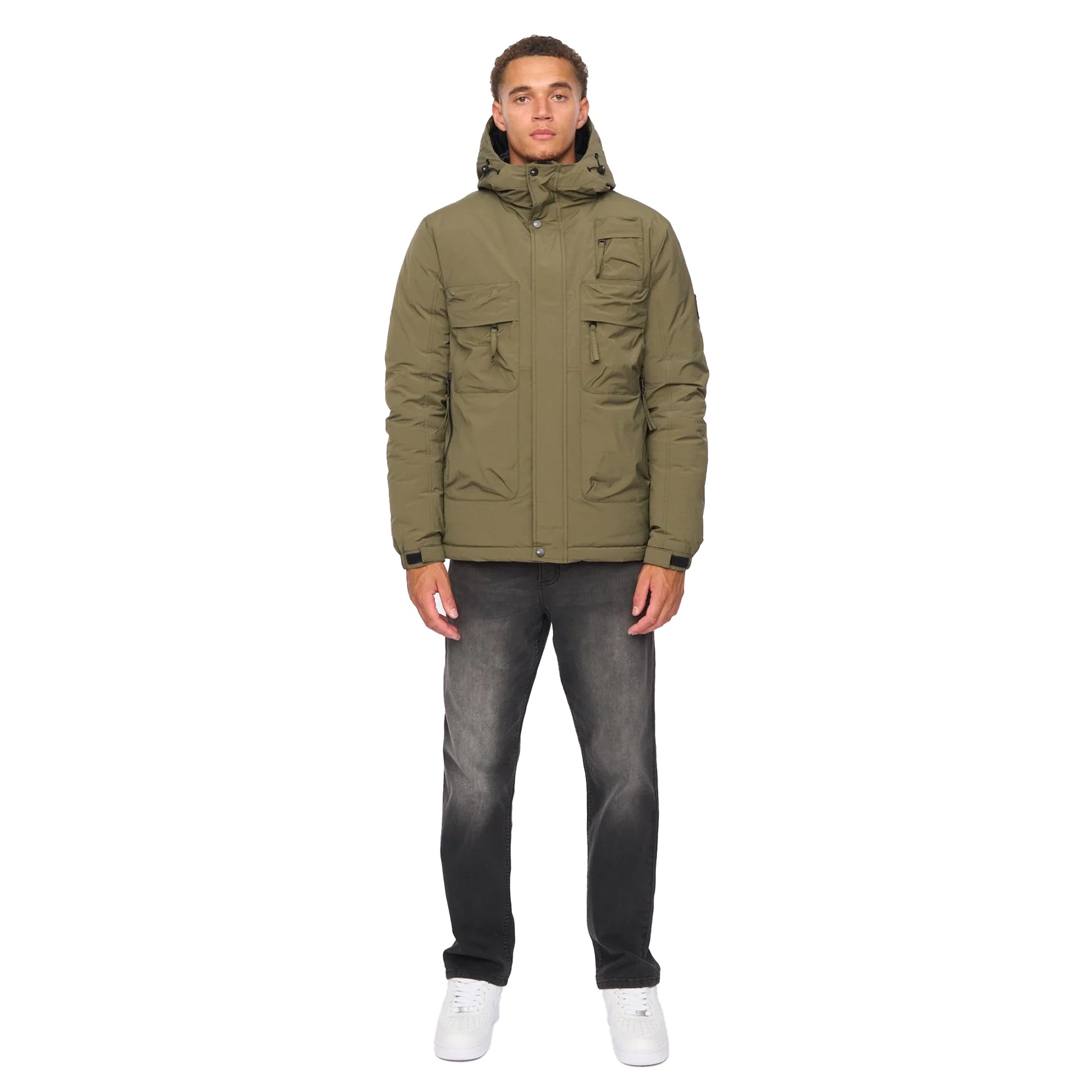 Khaki Green - Lifestyle - Duck and Cover Mens Jelforth Jacket