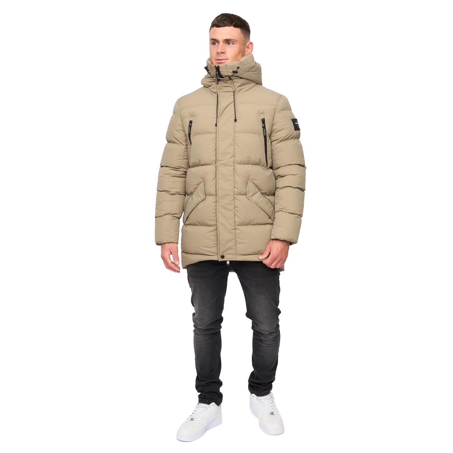 Taupe - Lifestyle - Crosshatch Mens Kaptoore Jacket