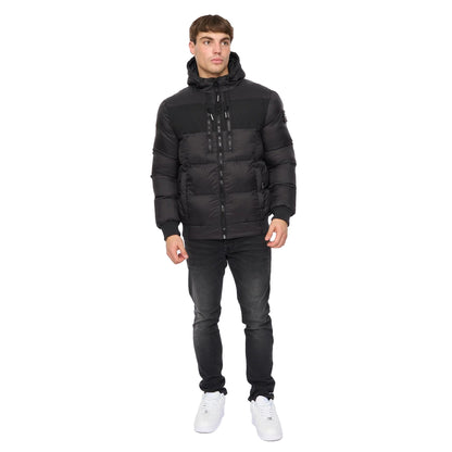 Black - Side - Crosshatch Mens Staylike Jacket