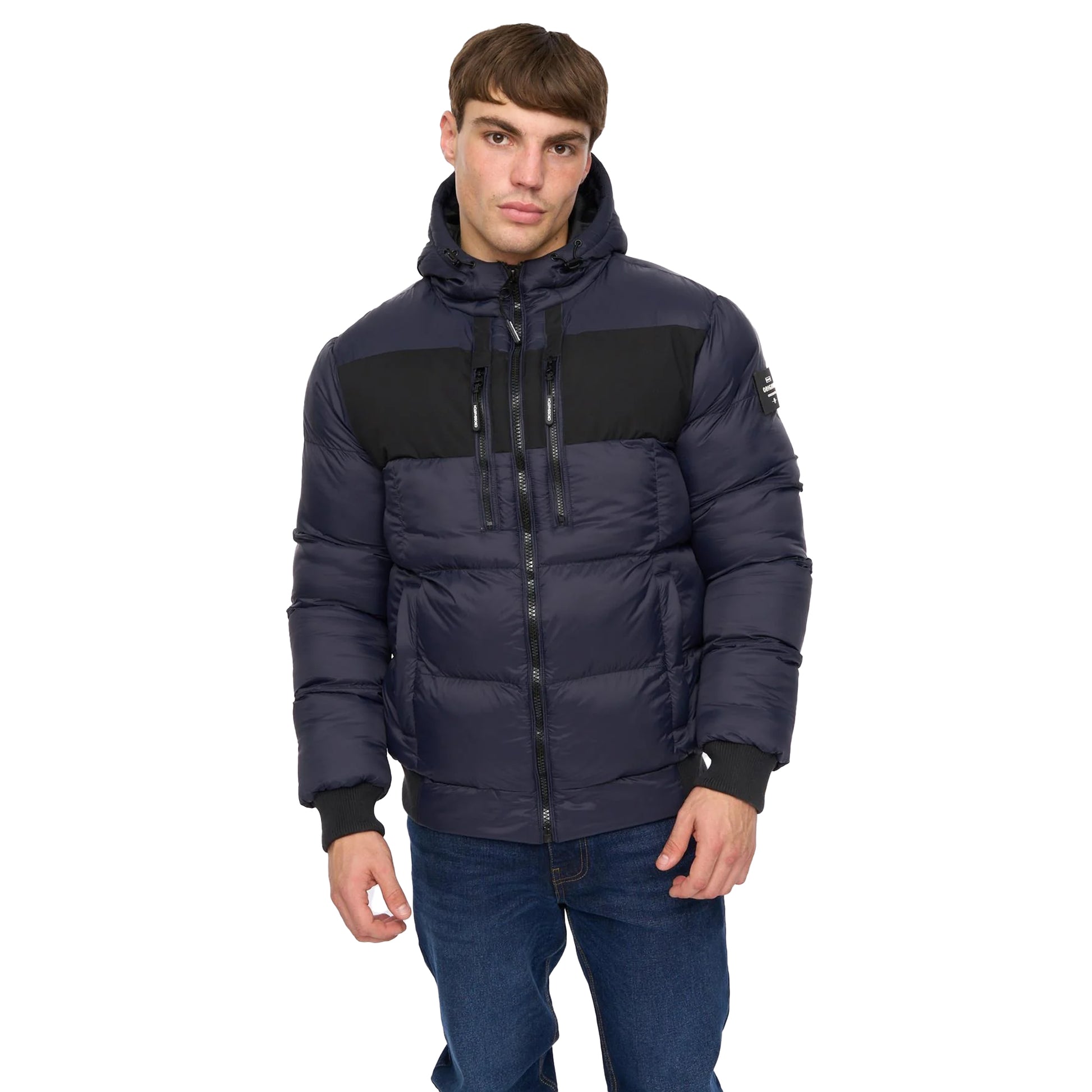 Navy - Front - Crosshatch Mens Staylike Jacket