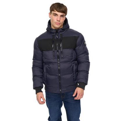 Navy - Front - Crosshatch Mens Staylike Jacket