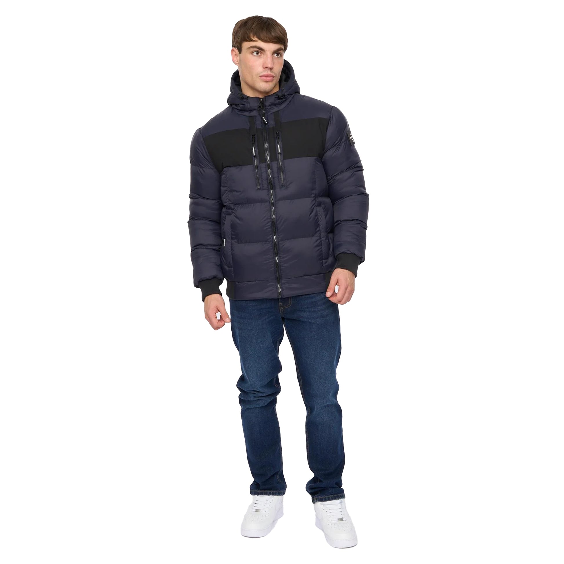 Navy - Lifestyle - Crosshatch Mens Staylike Jacket