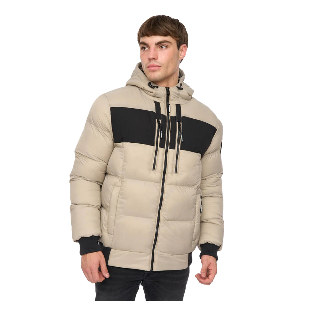 Stone - Front - Crosshatch Mens Staylike Jacket
