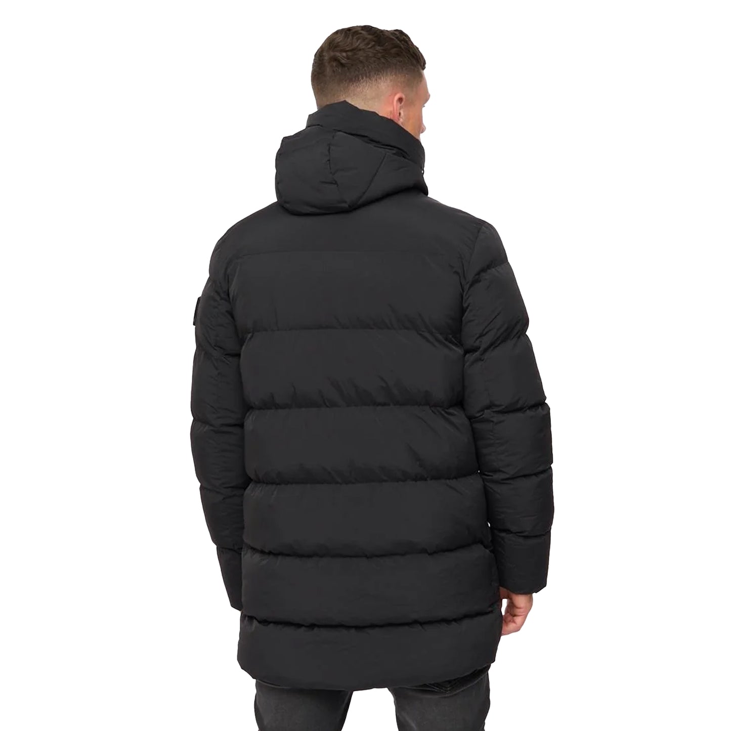 Black - Back - Crosshatch Mens Kaptoore Jacket