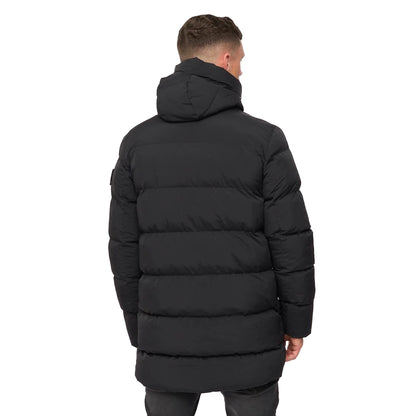 Black - Back - Crosshatch Mens Kaptoore Jacket