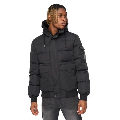 Black - Side - Kings Will Dream Mens Wakaday Bomber Jacket