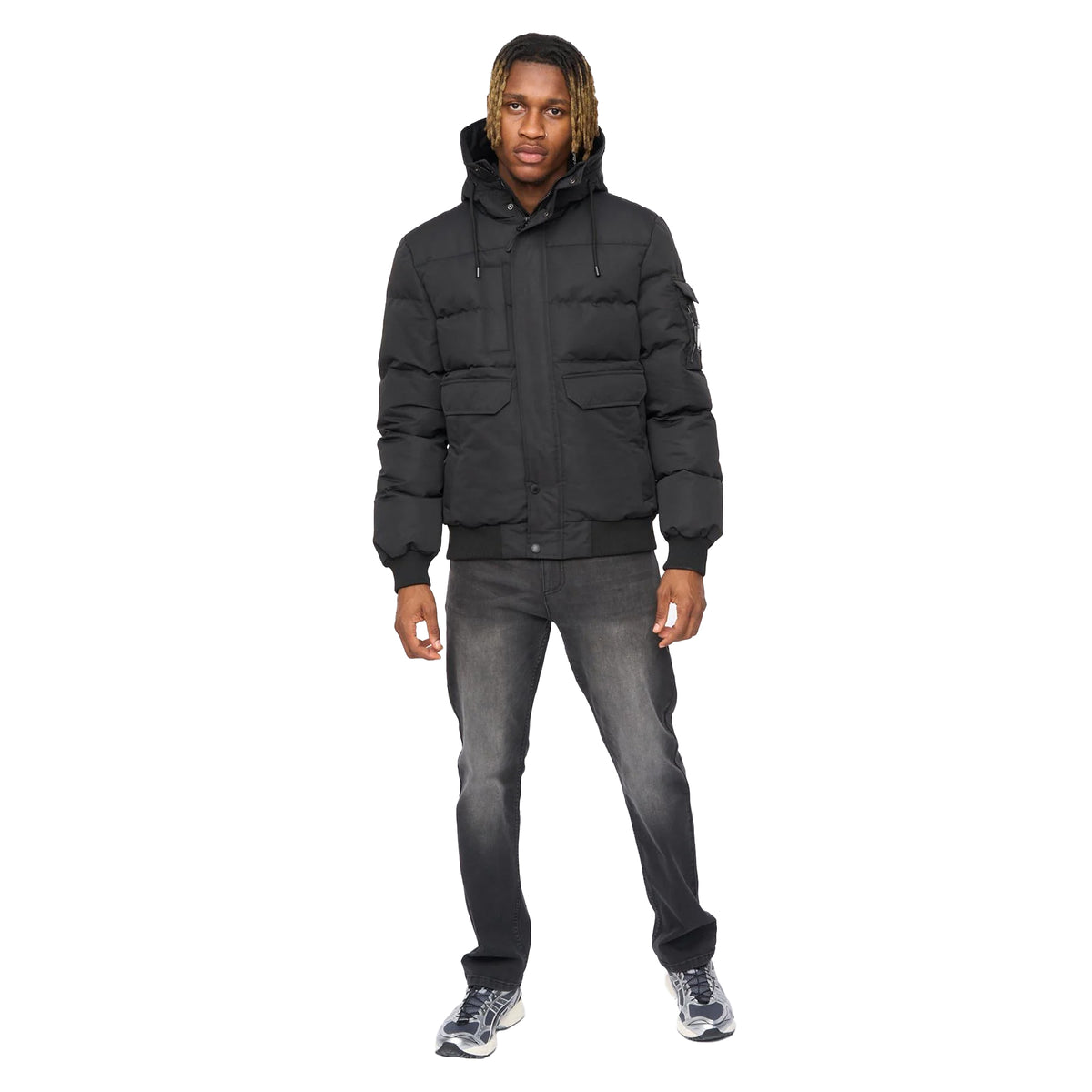 Black - Pack Shot - Kings Will Dream Mens Wakaday Bomber Jacket