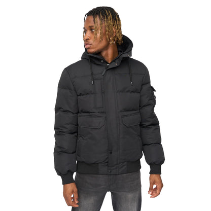 Black - Front - Kings Will Dream Mens Wakaday Bomber Jacket