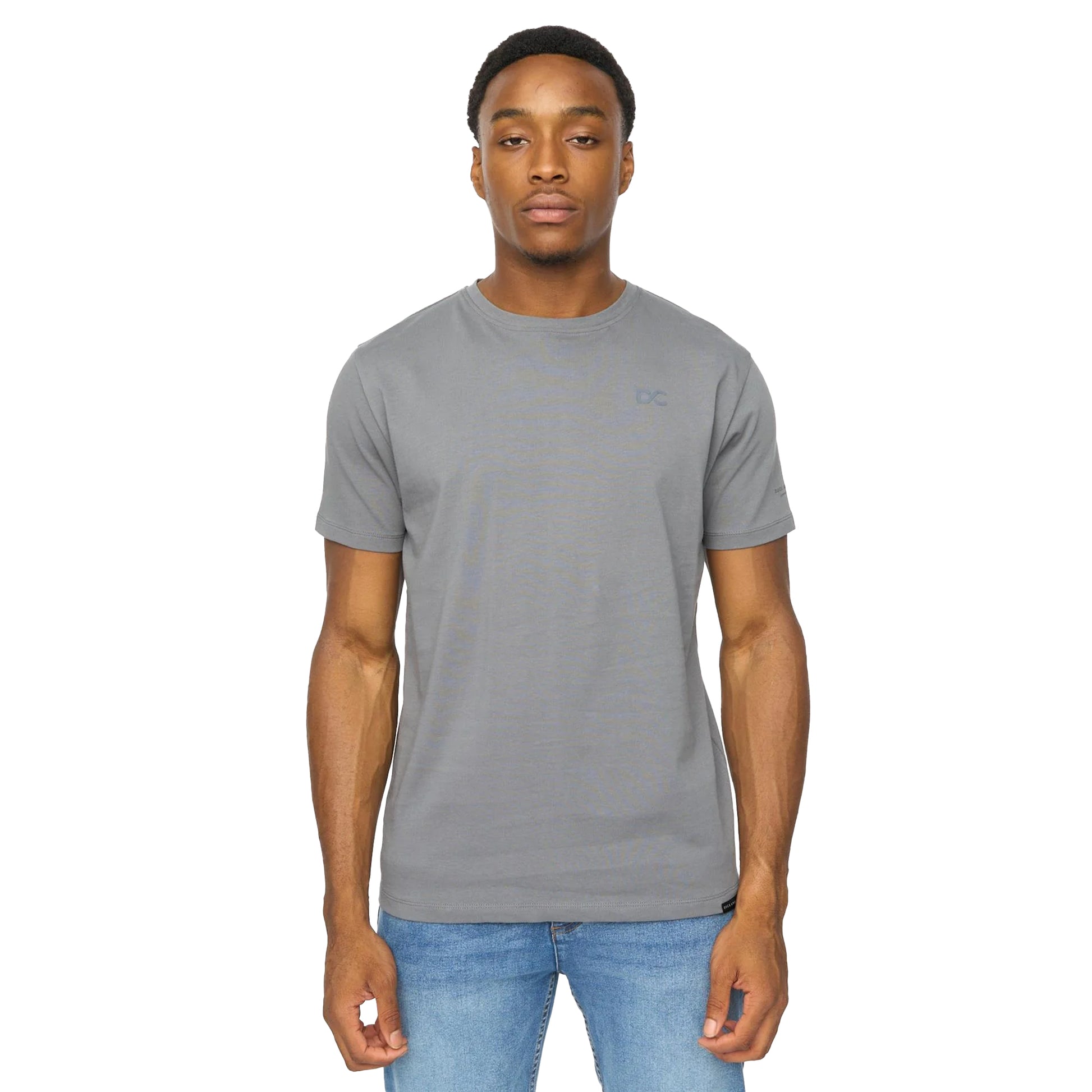Petrol - Front - Duck and Cover Mens Trimlines Heavyweight T-Shirt