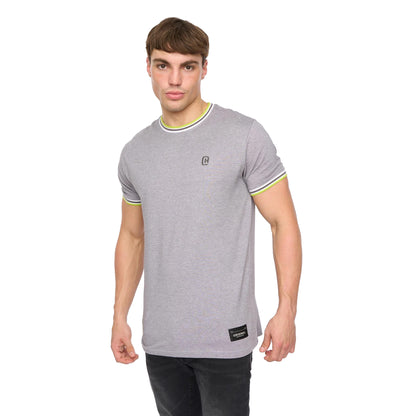 White - Front - Crosshatch Mens Keraga T-Shirt