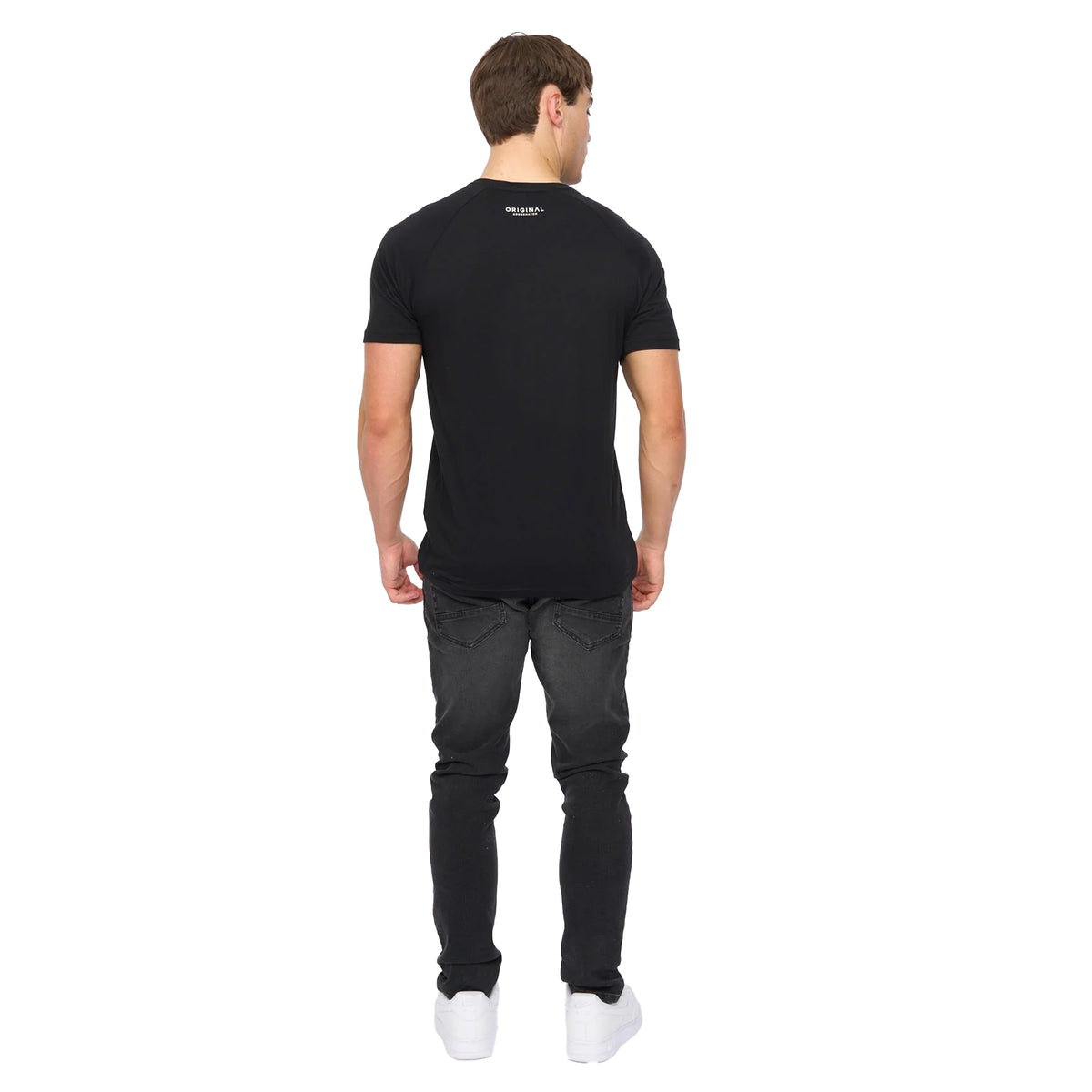 Black - Back - Crosshatch Mens Chantlars T-Shirt