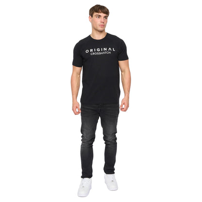 Black - Side - Crosshatch Mens Chantlars T-Shirt