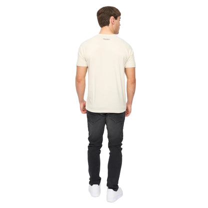Off White - Back - Crosshatch Mens Chantlars T-Shirt