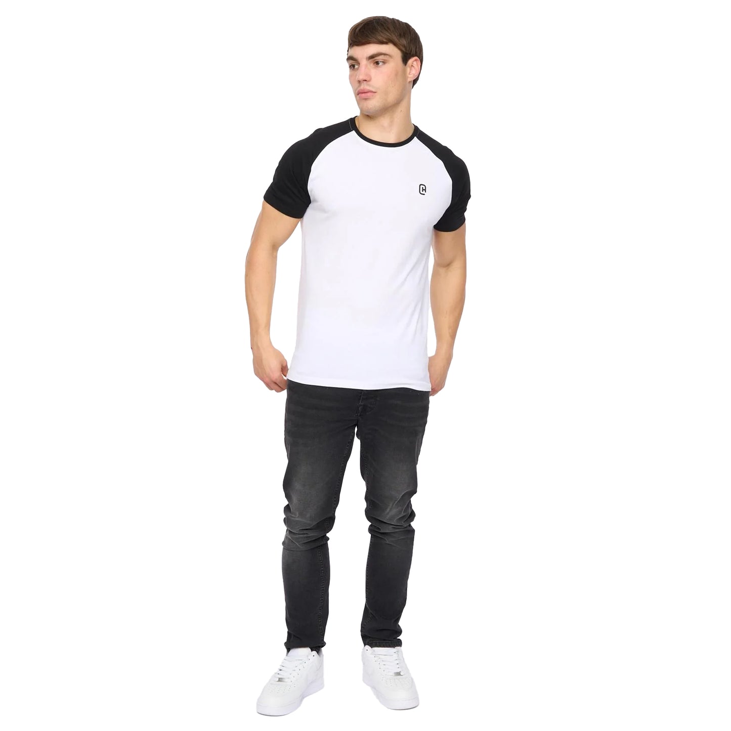 Black-White - Lifestyle - Crosshatch Mens Remison T-Shirt