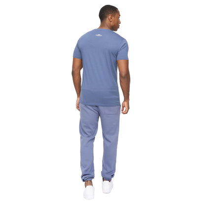 Denim Blue - Back - Crosshatch Mens Mappedout T-Shirt
